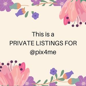 Private Listing for @pix4me